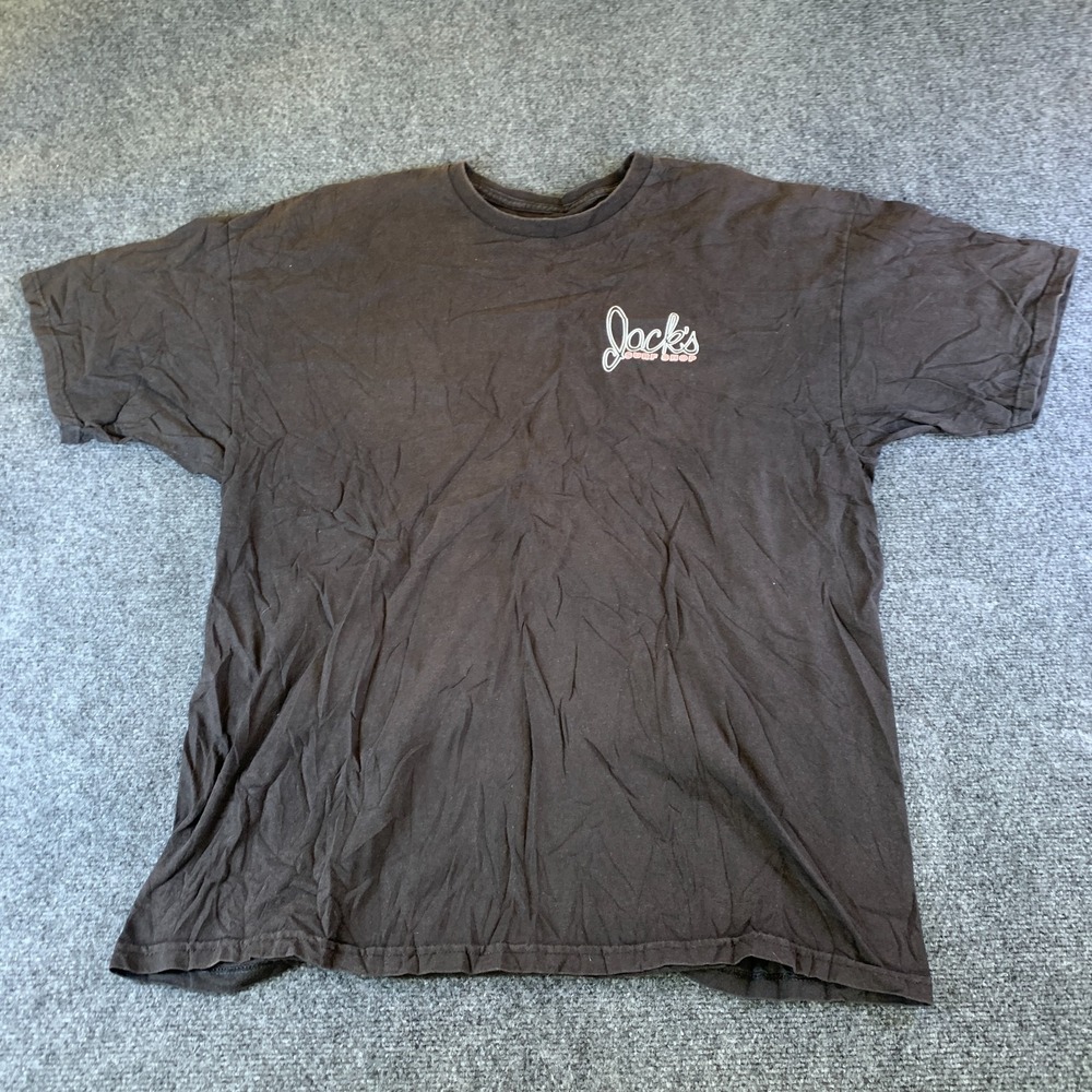 Jack's Surfboards Surf Shop T Shirt Mens 2XL Black Graphic Short Sleeve Cotton